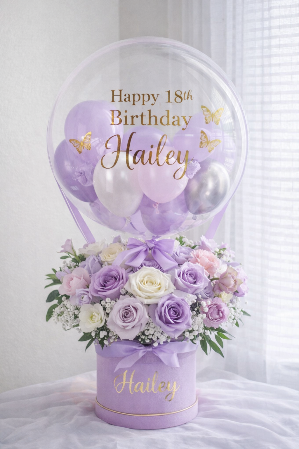 Hot Air Balloon(Fresh Flowers)