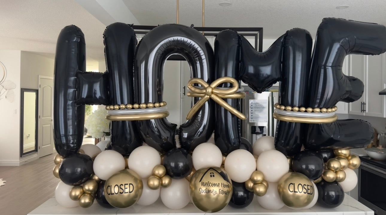 Real Estate Closing Balloon Stack