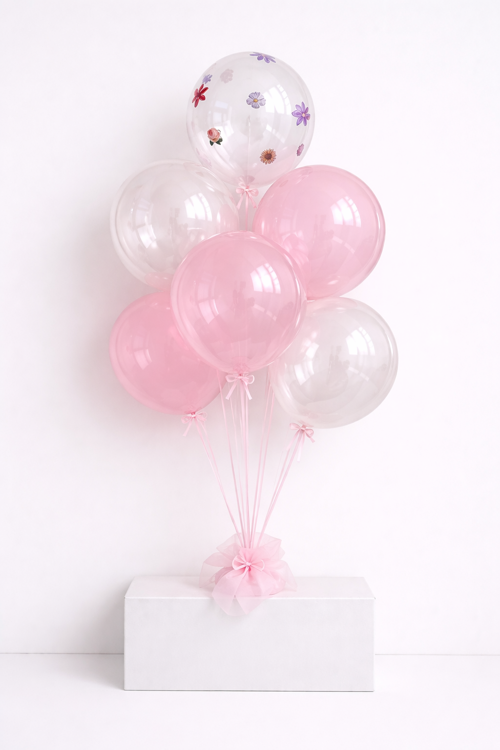 Premium Pink Petal Helium Balloon Bouquet