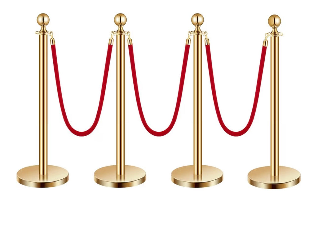 Stanchion Post(Red or Black Velvet Rope)