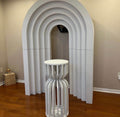 White 3D Layered Arch Backdrop(open center)